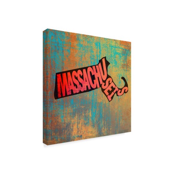 Art Licensing Studio 'Massachusetts' Canvas Art,14x14